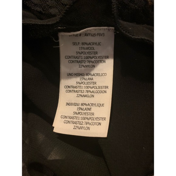 A'reve Black Gray Open Cardigan Jacket Top Layering Piece sz small - Picture 5 of 13